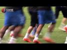 (CdF) Auxerre / PSG - L'entrainement des finalistes au Stade de France