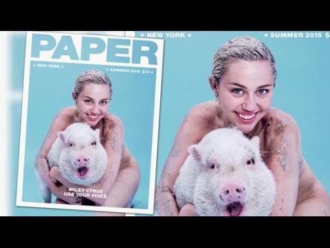 VIDEO : Miley Cyrus n'a pas peur de se salir pour la couverture de Paper Magazine