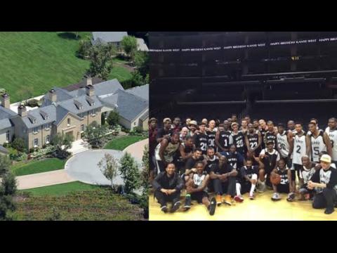 VIDEO : Kim Kardashian is Building Kanye West His Own Basketball Court