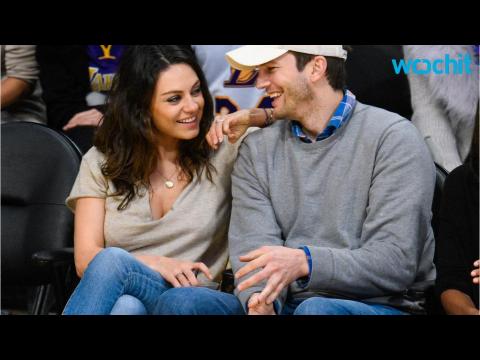 VIDEO : Newlyweds Mila Kunis and Ashton Kutcher Pack on PDA and Dote on Daughter Wyatt on Family Tri