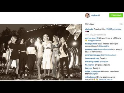 VIDEO : Taylor Swift Had A Surprise Supermodel Finale For Her Hyde Park Gig