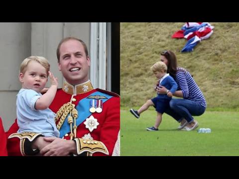 VIDEO : Prince George Makes Balcony Appearance & Hits The Polo Fields