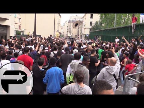 VIDEO : Michael Jordan crer la cohue pour l'inauguration d'un playground  Paris
