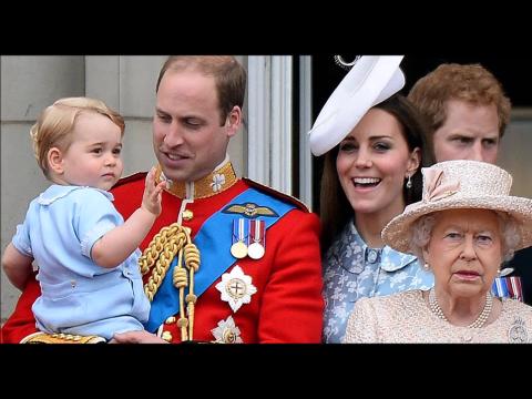 VIDEO : Kate Middleton, le prince William et le prince George runis pour l?anniversaire de la Reine