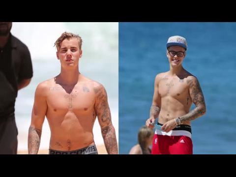 VIDEO : Shirtless Justin Bieber Hits Beaches of Hawaii and Miami
