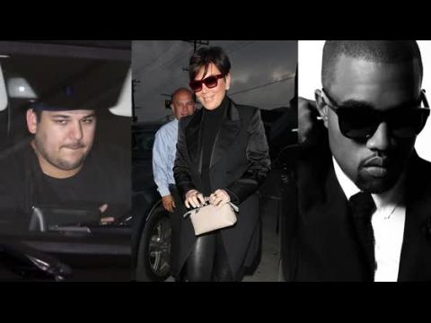 VIDEO : Rob Kardashian dvast par la dmonstration d'affection de Kris Jenner pour Kanye West
