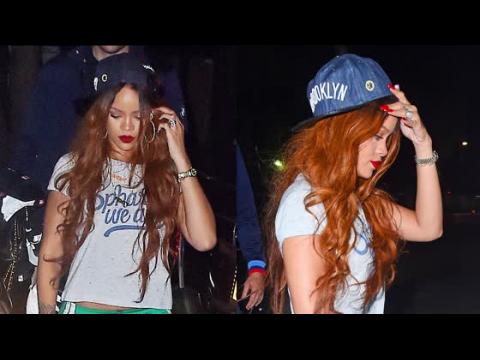 VIDEO : Rihanna Sporty Yet Chic For Late Night Studio Session