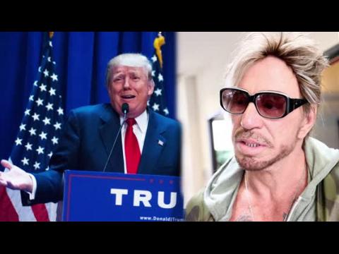 VIDEO : Mickey Rourke Would Rather Shoot Himself Then Vote For Donald Trump