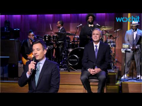 VIDEO : Jimmy Fallon and Jeb Bush Discuss Politics While Slow Jamming the News