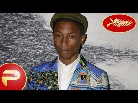 VIDEO : Cannes 2015 - Pharrell Williams en chemise exotique