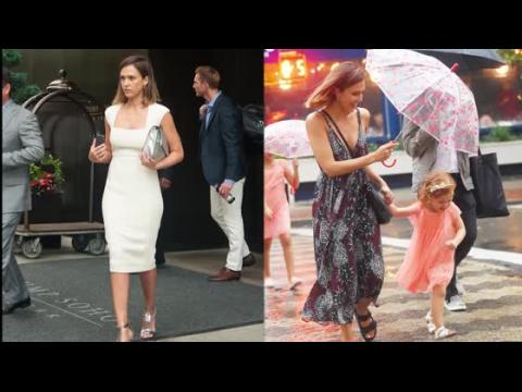 VIDEO : Jessica Alba Goes From Mommy To Business Mogul After Quick Change