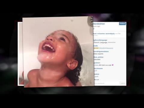 VIDEO : Kim Kardashian partage une adorable photo de North dans son bain