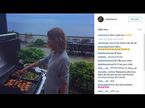 VIDEO : Taylor Swift Grills Up For the 4th of July