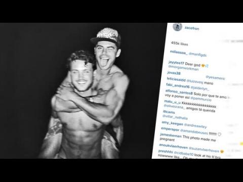 VIDEO : Zac Efron Fans Go Crazy After He Posts Shirtless Pic of Brother Dylan
