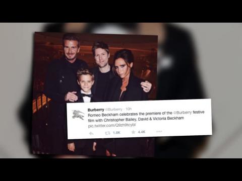 VIDEO : Romeo Beckham est la star de la campagne de Nol de Burberry