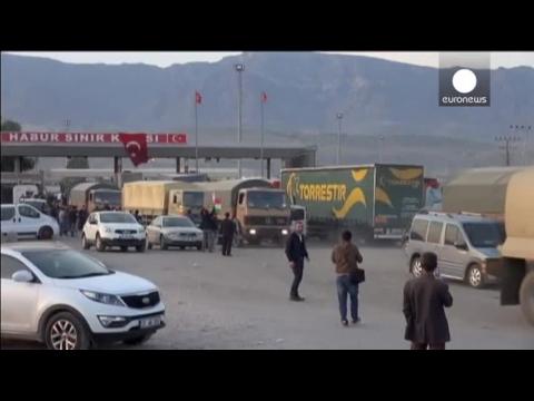 ArrivÃ©e en Turquie des renforts kurdes irakiens pour KobanÃ©