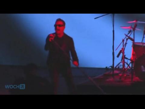 VIDEO : Bono falls off bicycle, postpones 'the tonight show' appearance
