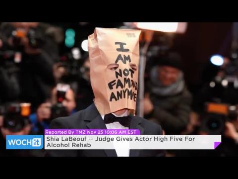 VIDEO : Shia labeouf -- judge gives actor high five for alcohol rehab