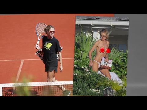 VIDEO : Heidi Klum prend un bain de soleil les seins nus  St. Bart