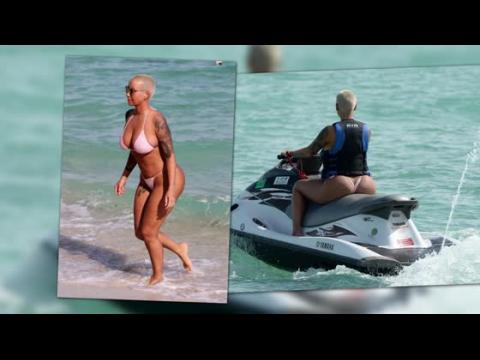 VIDEO : Amber Rose Heats Up Miami Beach