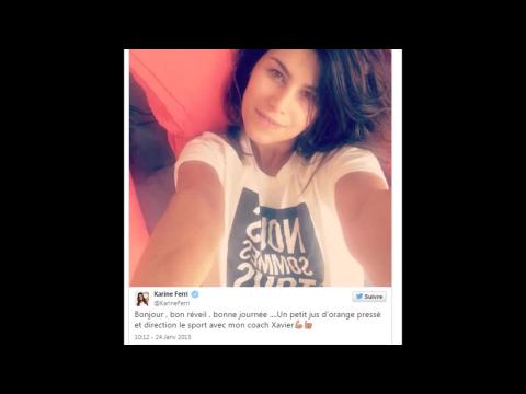 VIDEO : Dcouvrez Karine Ferri au naturel au saut du lit