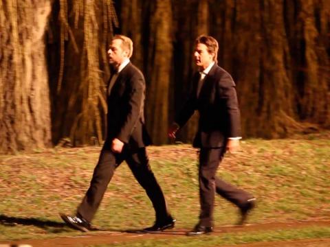 VIDEO : Vidéo : Tom Cruise et Simon Pegg sont sur le tournage de Mission Impossible 5