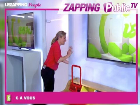 VIDEO : Zapping Public TV n°831 : Anne-Sophie Lapix : elle se fait poser un lapin en direct !