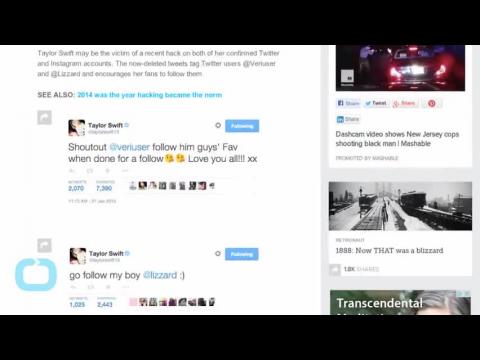 VIDEO : Taylor swift hacked on twitter and instagram