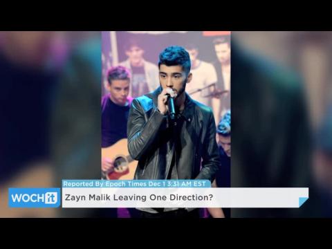 VIDEO : Zayn Malik Leaving One Direction?