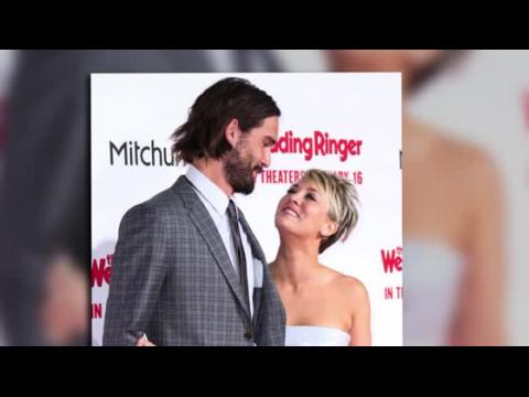 VIDEO : Kaley Cuoco and Ryan Sweeting Pucker Up at The Wedding Ringer World Premiere