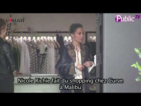 VIDEO : Exclu Vido : Focus sur les cheveux bleus et la veste style Louis XVI de Nicole Richie .