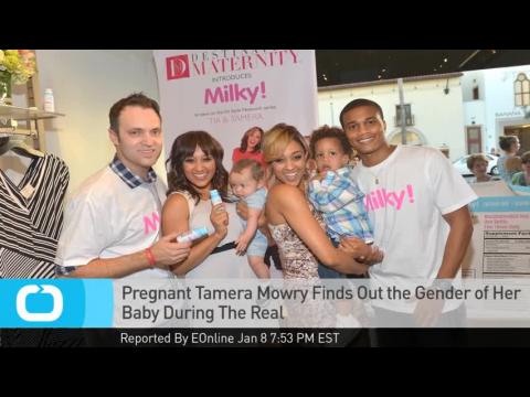 VIDEO : Pregnant tamera mowry finds out the gender of her baby during the real