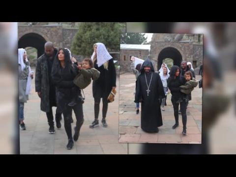 VIDEO : Kim Kardashian and Crew Visits a Monastery in Armenia