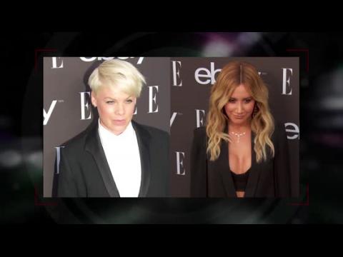 VIDEO : Pink And Ashley Tisdale Attend ELLE Women In Music 2015