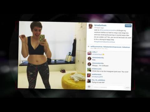 VIDEO : Lena Dunham Sports and Celebrates Ill-Fitting Gym Outfit