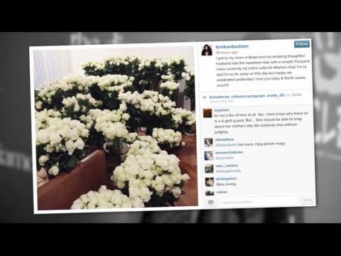 VIDEO : Kanye West Sent Kim Kardashian Thousands of Roses for Mother's Day