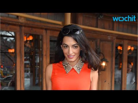 VIDEO : Amal Clooney Wears Alexander McQueen Frock for Dinner With Hubby George Clooney & Her Mom