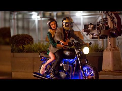 VIDEO : Emma Roberts Rides A Motorcycle While Filming Nerve