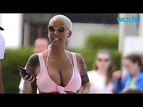 VIDEO : Amber Rose Is Unrecognizable While Wearing New Red Wig--Does She Look Like Jessica Rabbit?