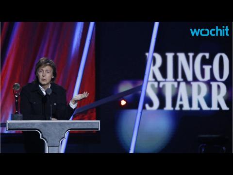 VIDEO : Ringo Starr Inducted Into Rock and Roll Hall of Fame by Fellow Beatle Paul McCartney