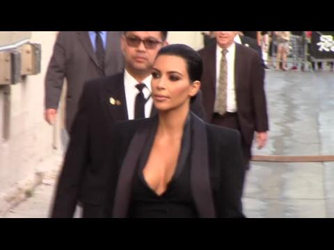 VIDEO : Kim Kardashian Sleek And Sexy On Jimmy Kimmel Show