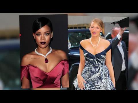VIDEO : Rihanna And Blake Lively Show Off Their Shoulders