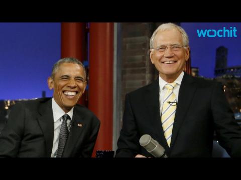VIDEO : Obama and David Letterman Make Retirement Plans: Dominoes At Starbucks