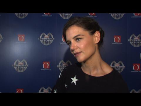VIDEO : Katie Holmes Loves The Kids In Need At 'Marvel' Event
