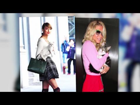 VIDEO : Kesha imite Taylor Swift en sortant avec son chat