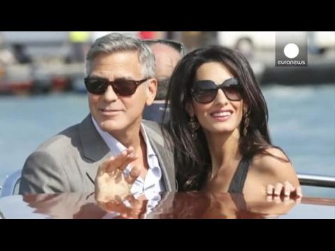 VIDEO : La star George Clooney et la super avocate des droits de l?homme se sont dit oui