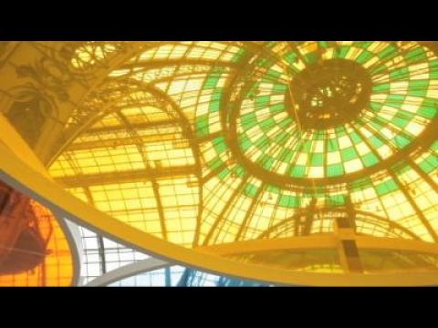 Daniel Buren turns Paris' Grand Palais into a monumental kaleidoscope