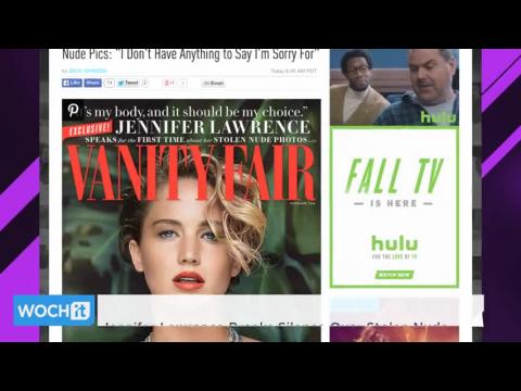 VIDEO : Jennifer lawrence breaks silence over stolen nude pics i don't have anything to say i'm sorr