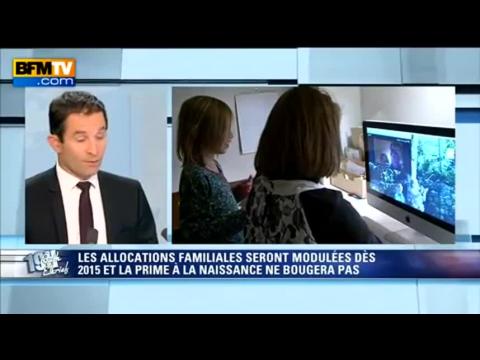 Hamon "pour une universalité des prestations familiales" 
