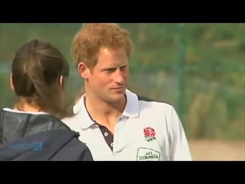 VIDEO : Prince harry -- royal person plays rugby with normies